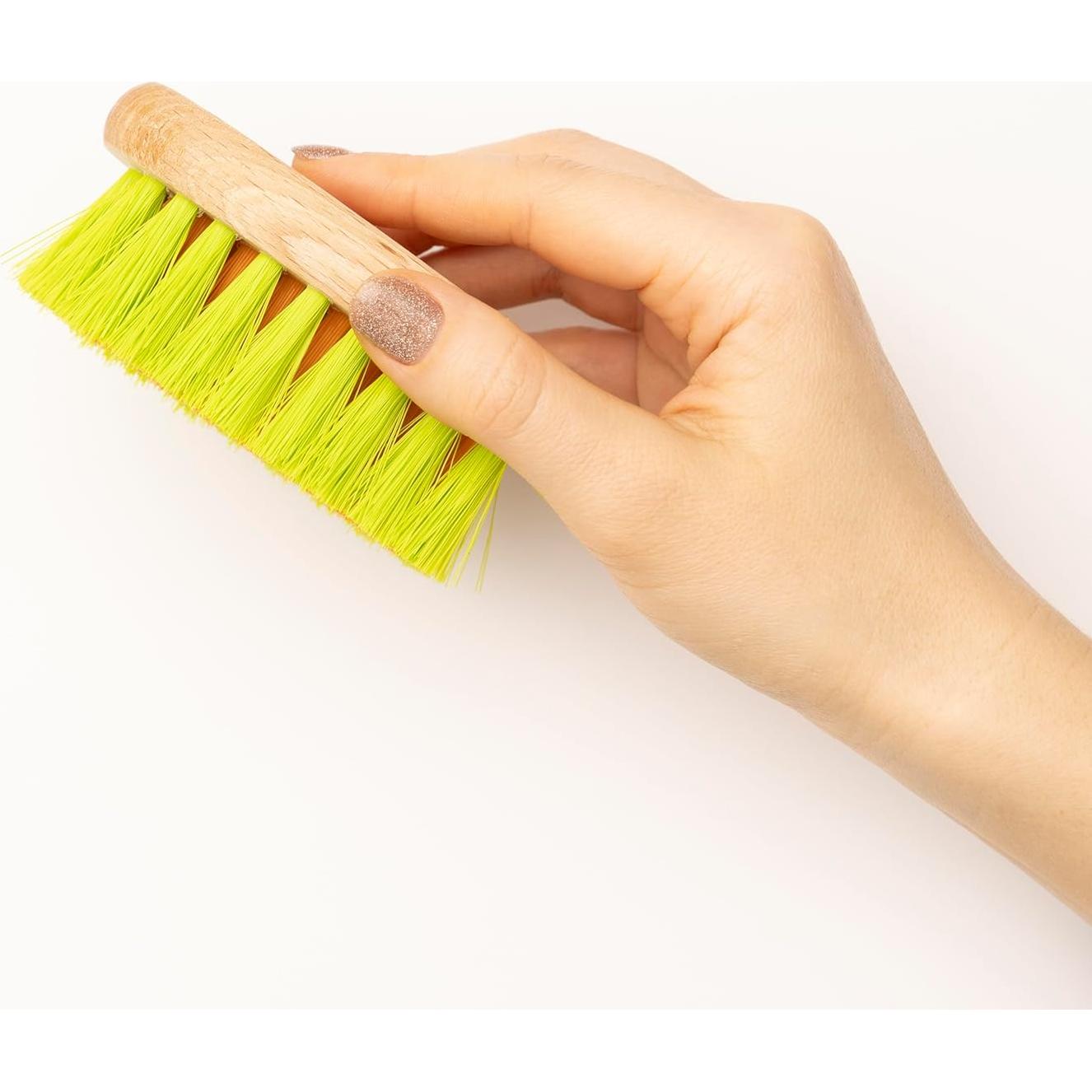 Cepillo Limpiador de Verduras KONEX - Mango de Madera, 1 Unidad