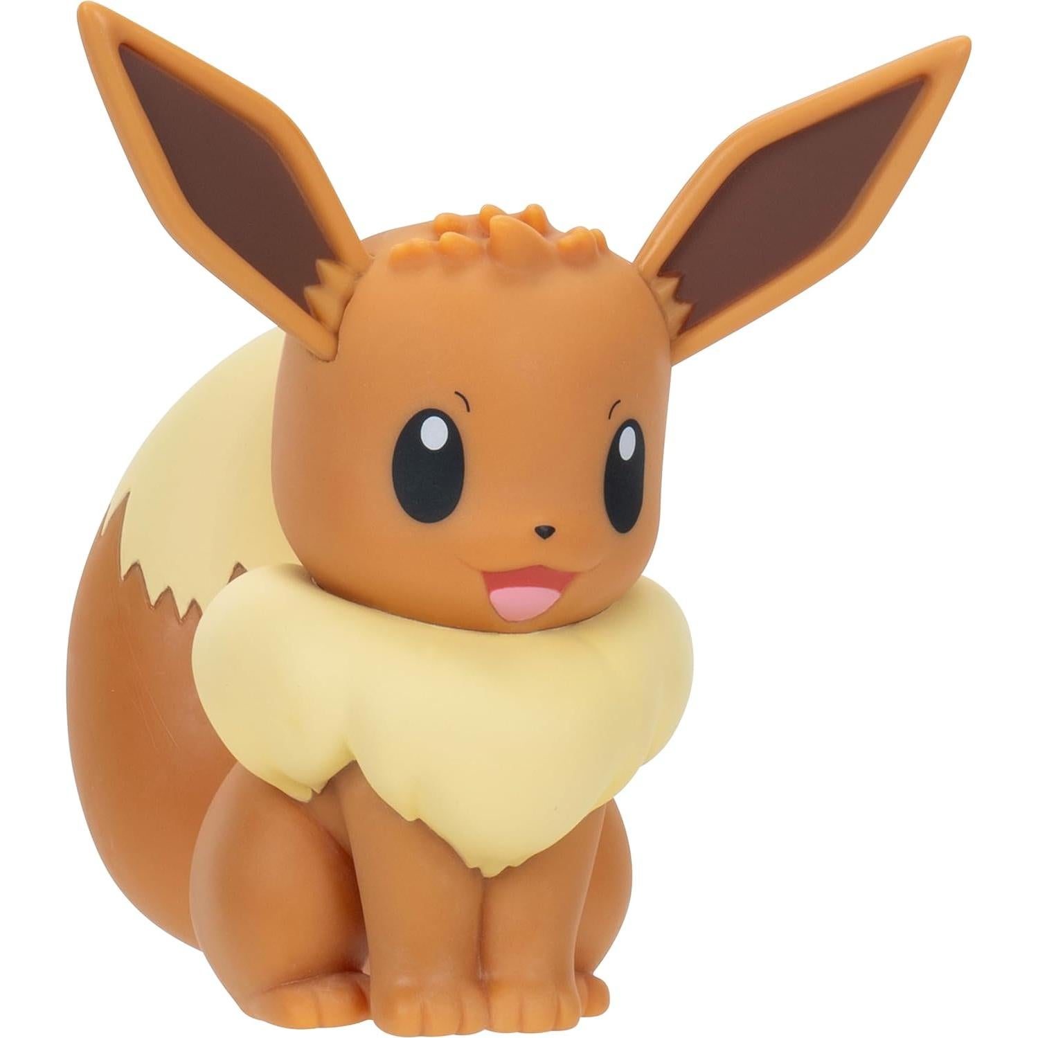 Figura de Vinilo Pokémon Eevee Jazwares 10 cm Detalles Auténticos