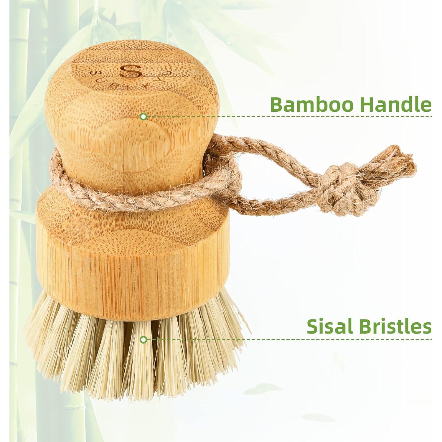 Cepillo de Limpieza de Bambú SUBEKYU con Cerdas de Sisal