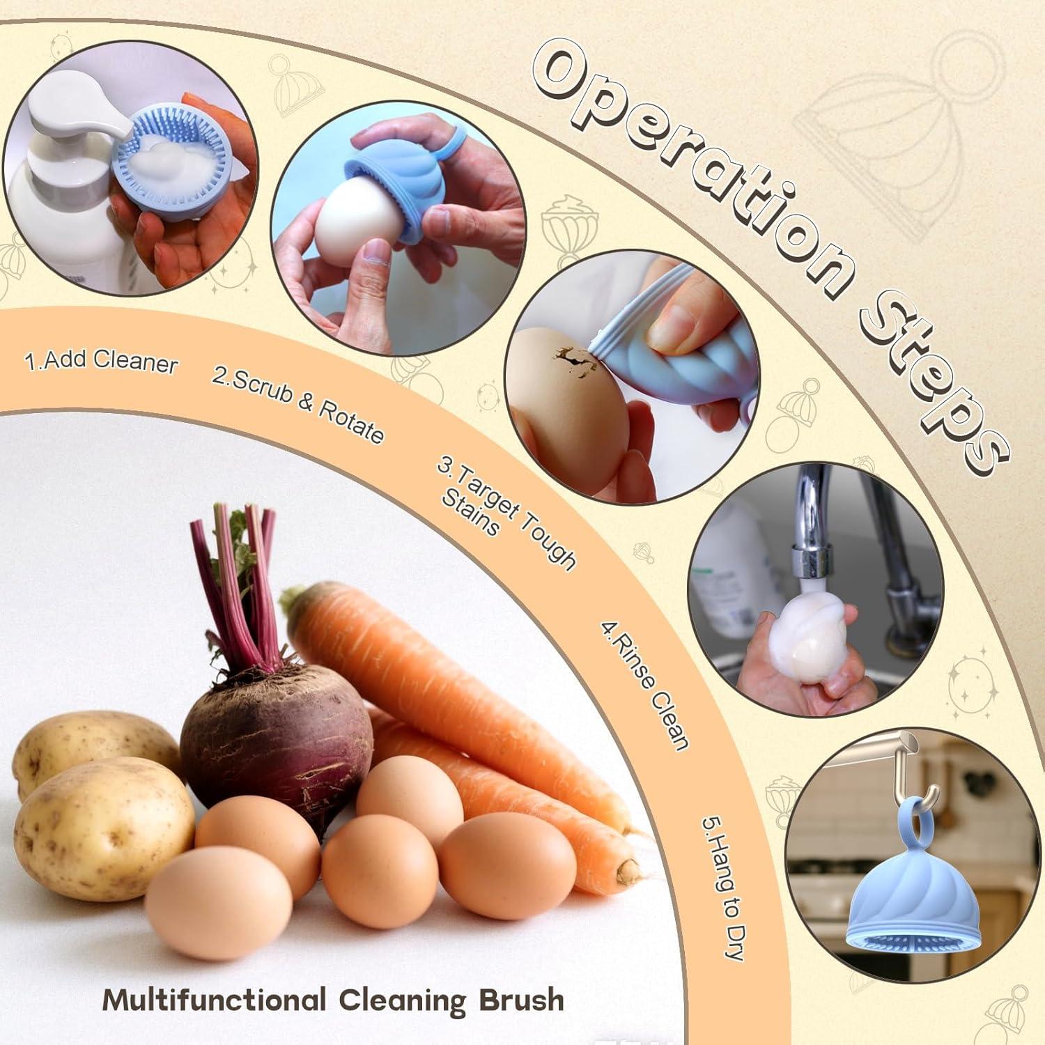 Lavadora de Huevos DoID Tag Egg QX - Silicona Amarillo 1 Pcs