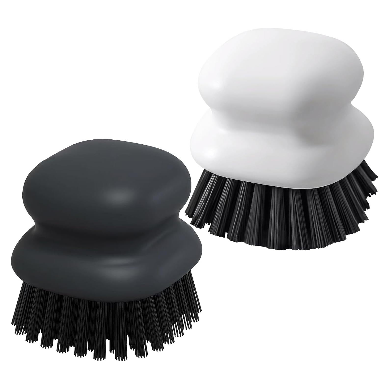 Cepillo de Fregar MUUBOOX 2 Pack Ergonómico Nylon Negro y Blanco
