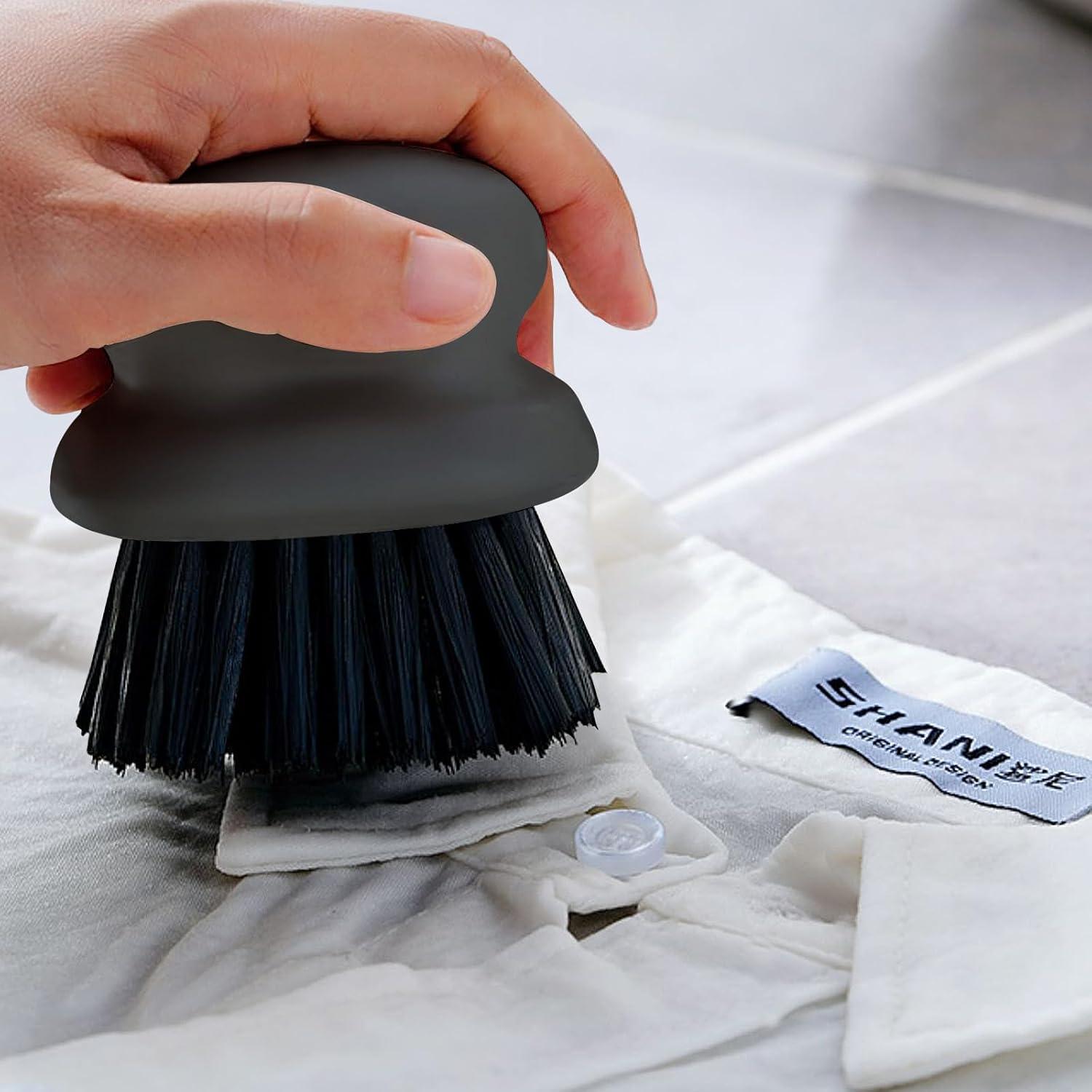 Cepillo de Fregar MUUBOOX 2 Pack Ergonómico Nylon Negro y Blanco