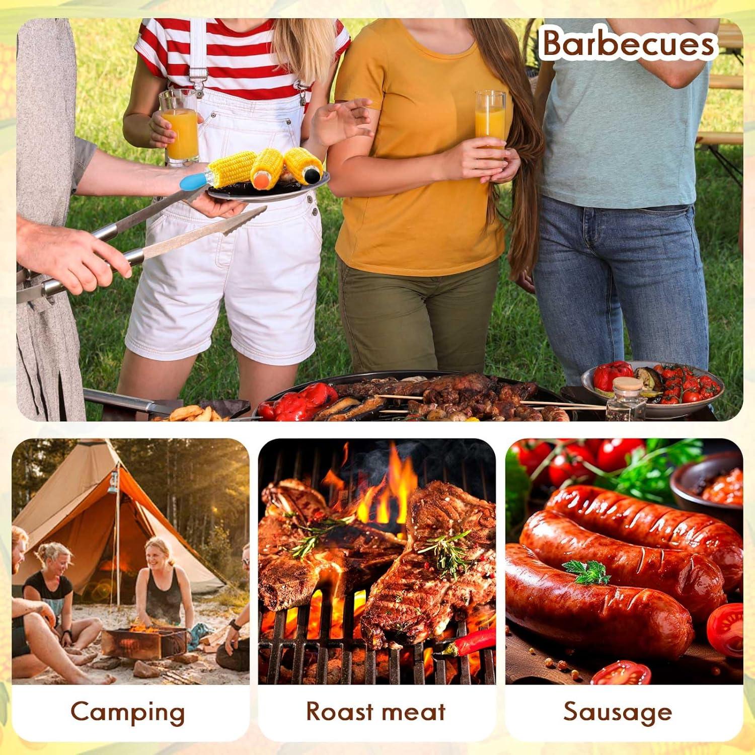 20 Piezas Sujetadores de Mazorcas de Maíz AUGHOA - Acero Inoxidable