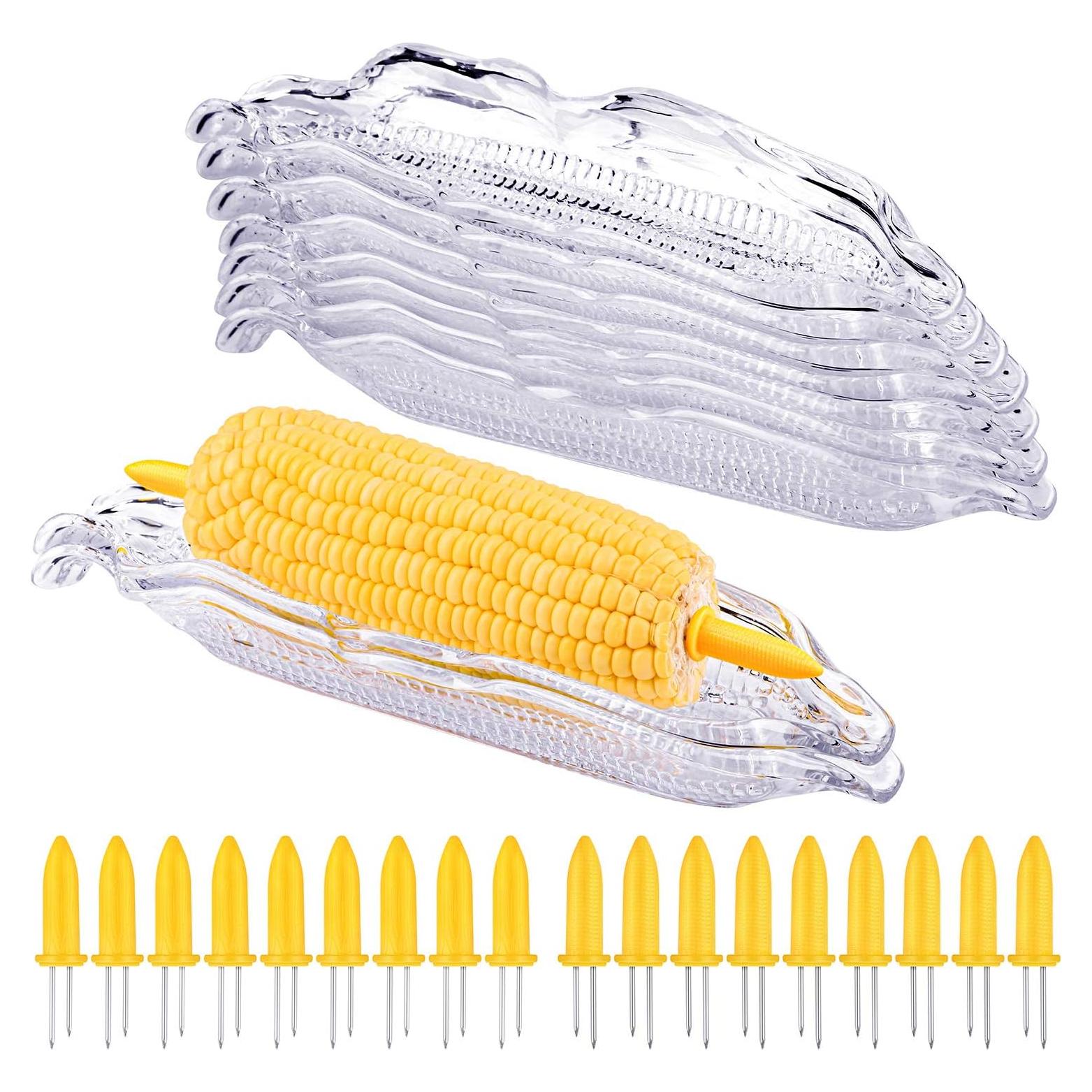 Juego de Bandejas de Maíz Elcoho 9 Piezas + 18 Sujetadores