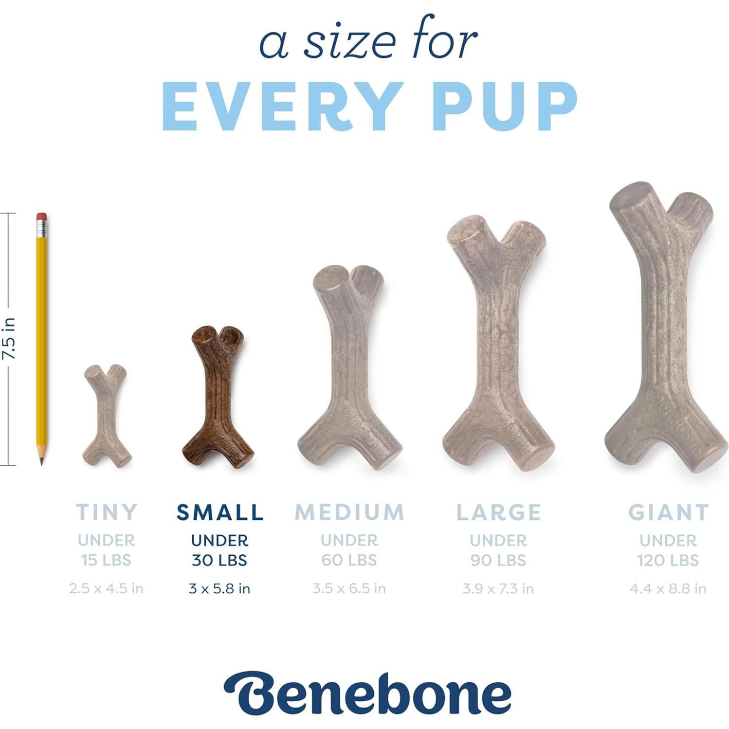 Benebone Juguete Masticable Cachorros Maplestick Sabor Arce