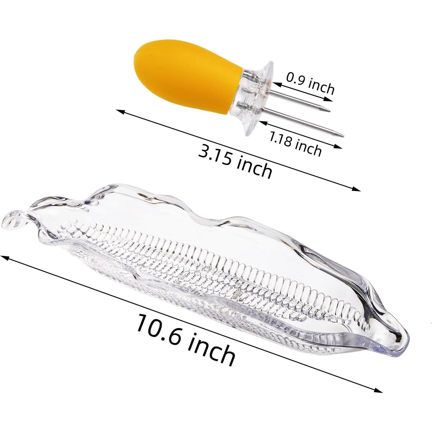 Juego de 18 Piezas de Bandejas y Sujetadores para Maíz Eorbow