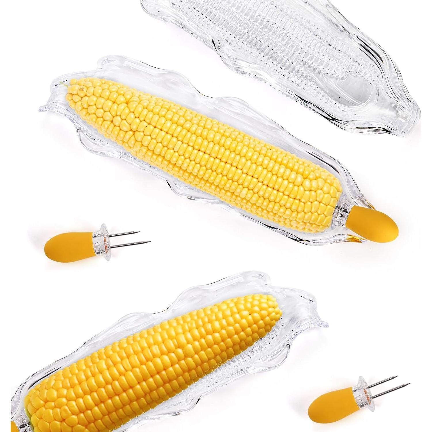 Juego de 18 Piezas de Bandejas y Sujetadores para Maíz Eorbow