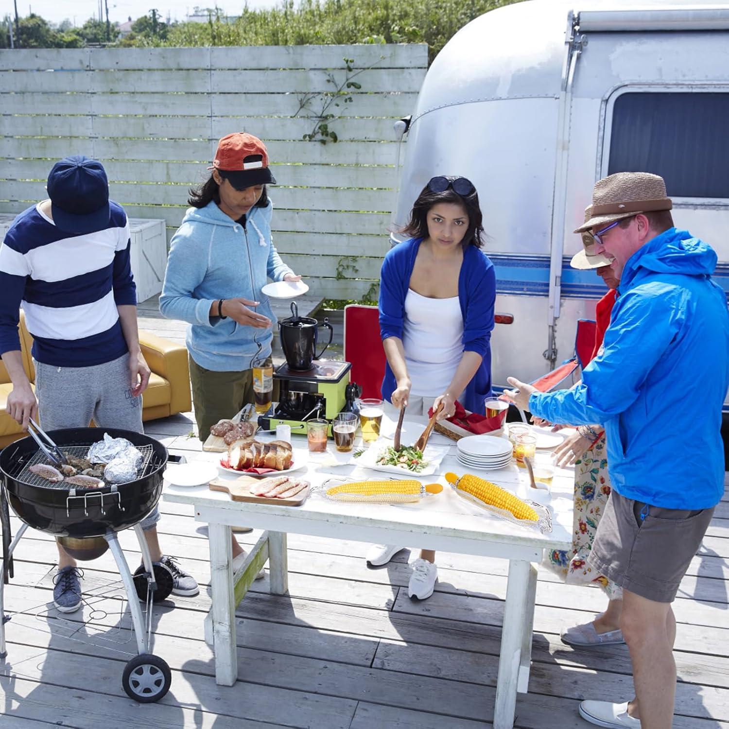 Juego de 18 Piezas de Bandejas y Sujetadores para Maíz Eorbow