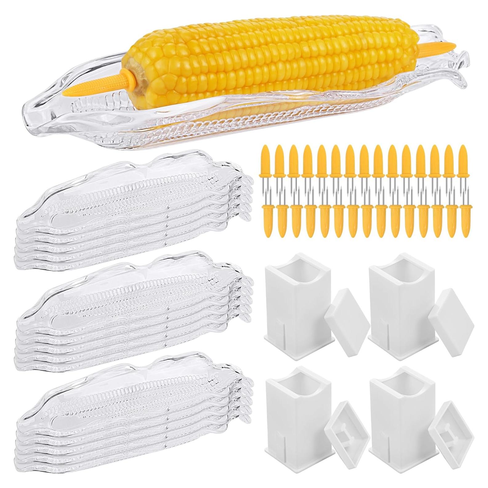 Juego de Platos y Soportes para Mazorcas Aodaer - 46 Piezas