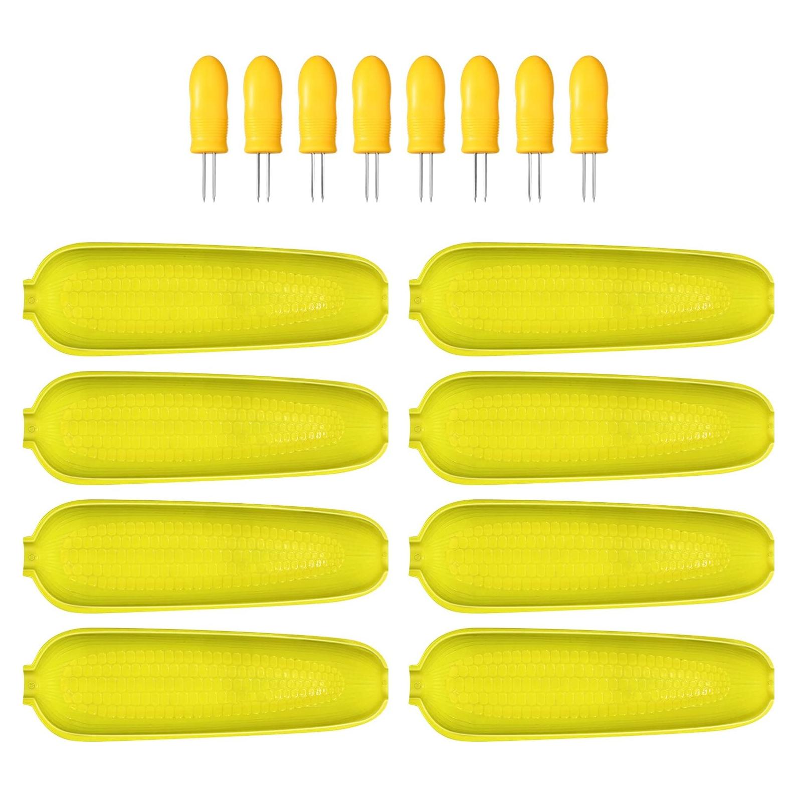 Juego de 24 Piezas Sujetadores de Mazorcas Patelai - Acero Inoxidable