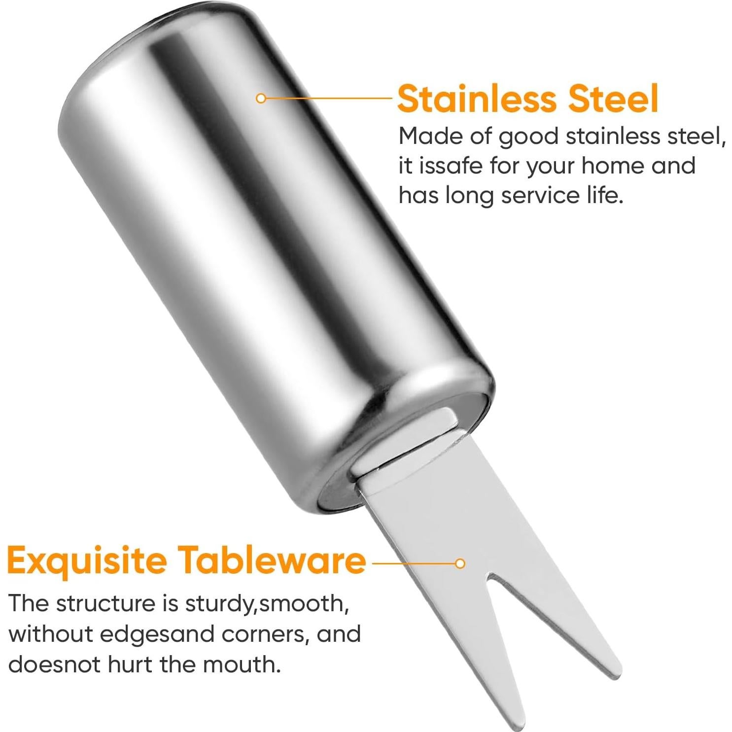 Luxshiny 10 Sujetadores de Mazorcas de Maíz Acero Inoxidable