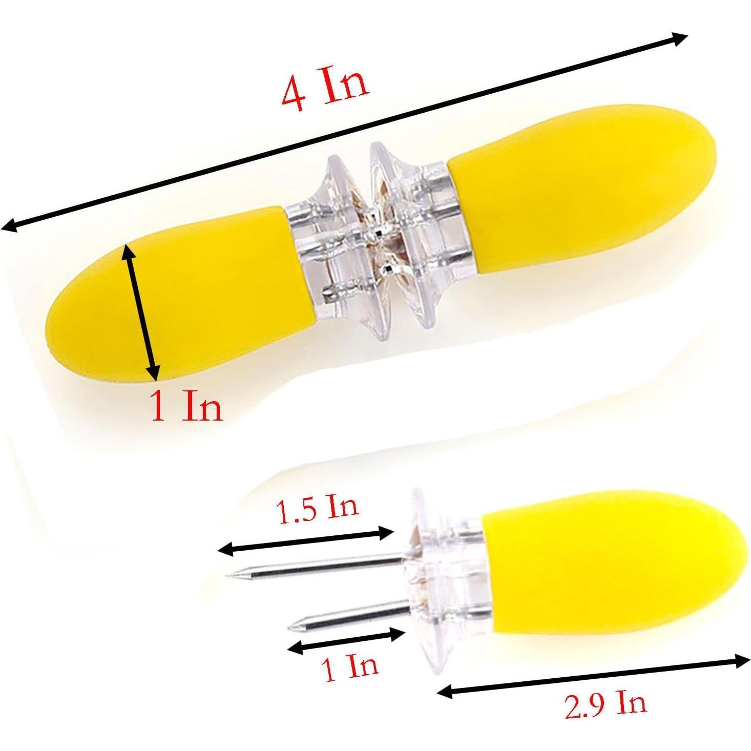 16 Piezas Sujetadores de Maíz YIKANGHENG Acero Inoxidable