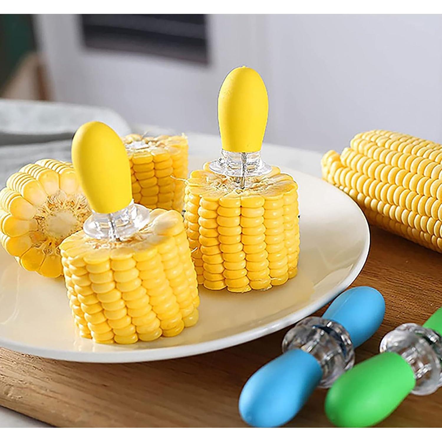 16 Piezas Sujetadores de Maíz YIKANGHENG Acero Inoxidable