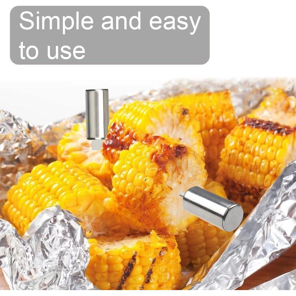 Sujetadores de Mazorcas de Maíz Senzeal - Acero Inoxidable, 8 Pcs