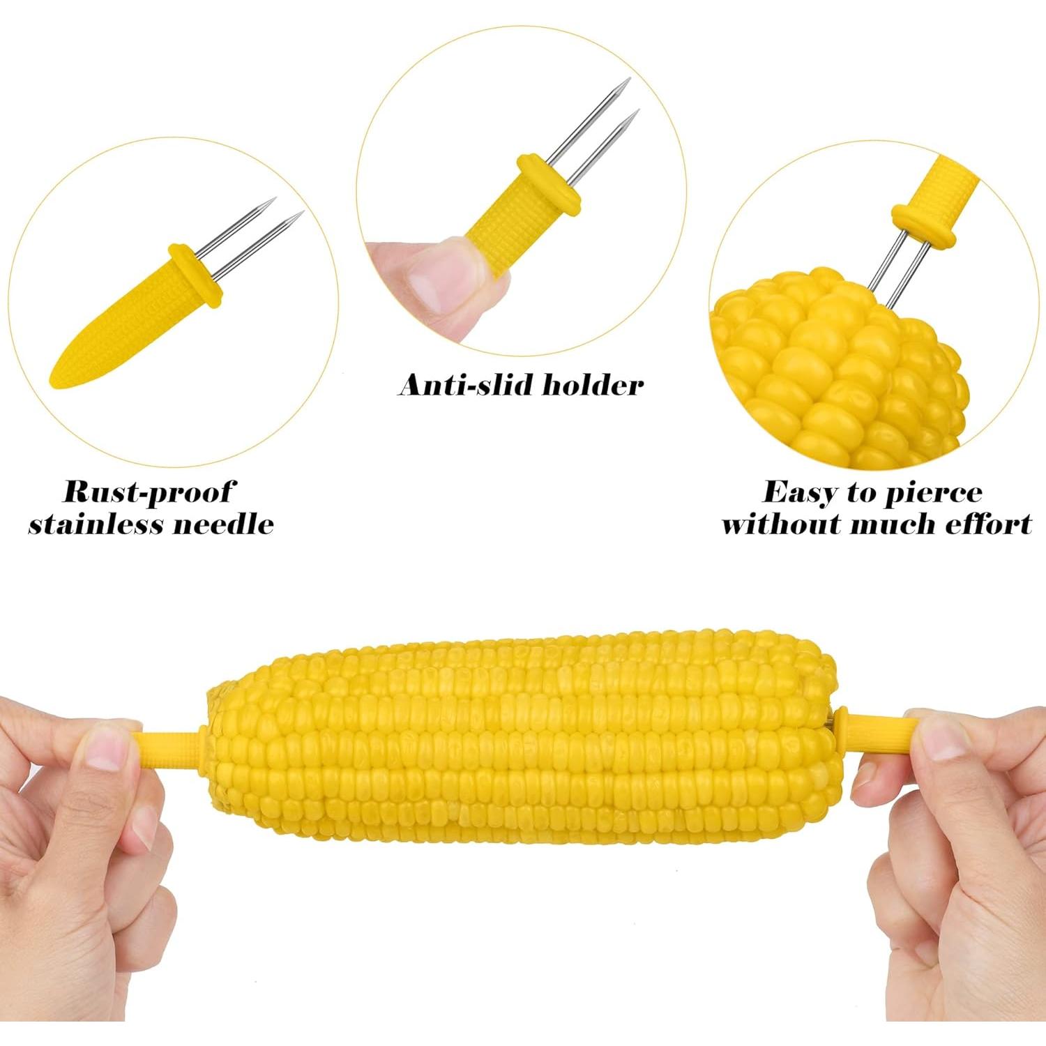 Juego de Bandejas y Sujetadores para Mazorcas Aodaer 30 Piezas