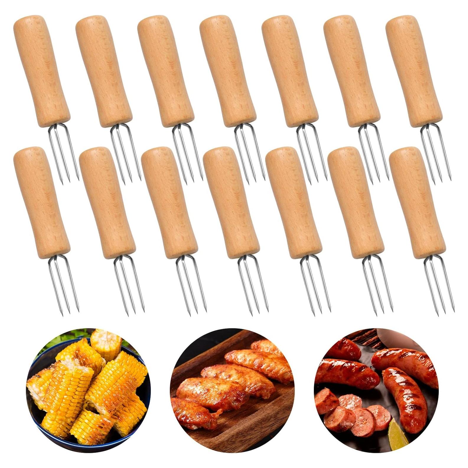 14 Sujetadores de Mazorca de Maíz Elesunory - Acero Inoxidable