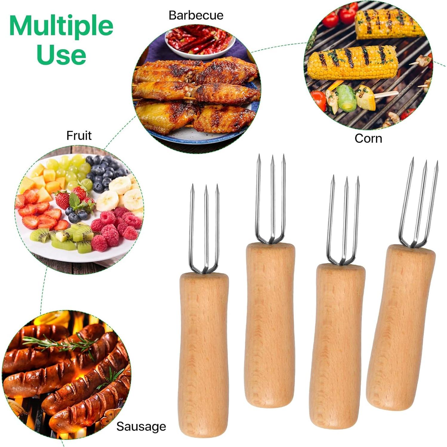 14 Sujetadores de Mazorca de Maíz Elesunory - Acero Inoxidable