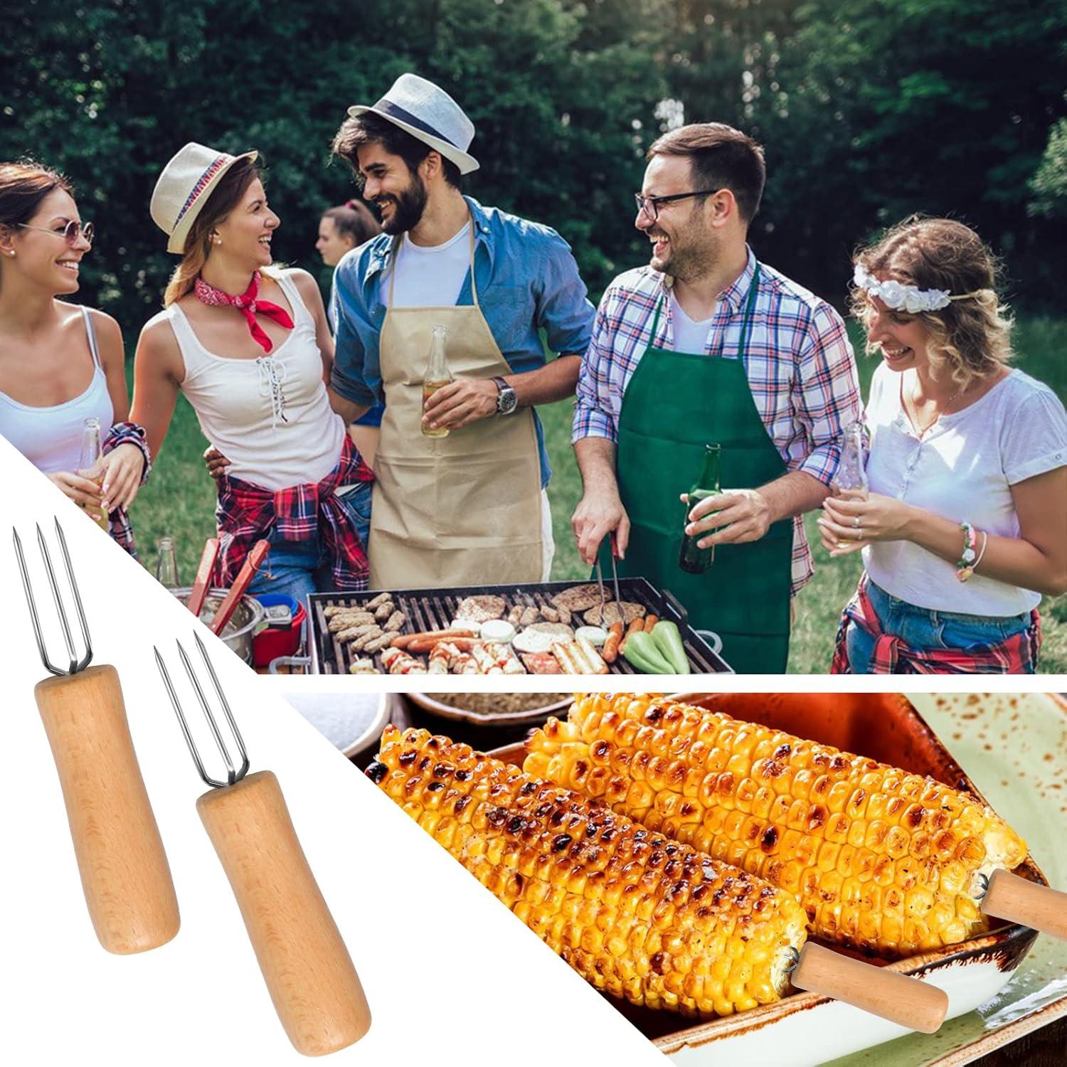 14 Sujetadores de Mazorca de Maíz Elesunory - Acero Inoxidable