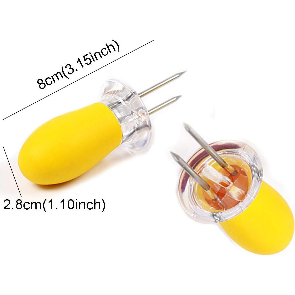 Soportes para Mazorcas de Maíz GIRCSS - Acero Inoxidable - 8 Piezas