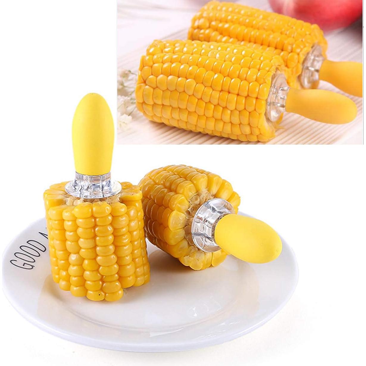 Soportes para Mazorcas de Maíz GIRCSS - Acero Inoxidable - 8 Piezas