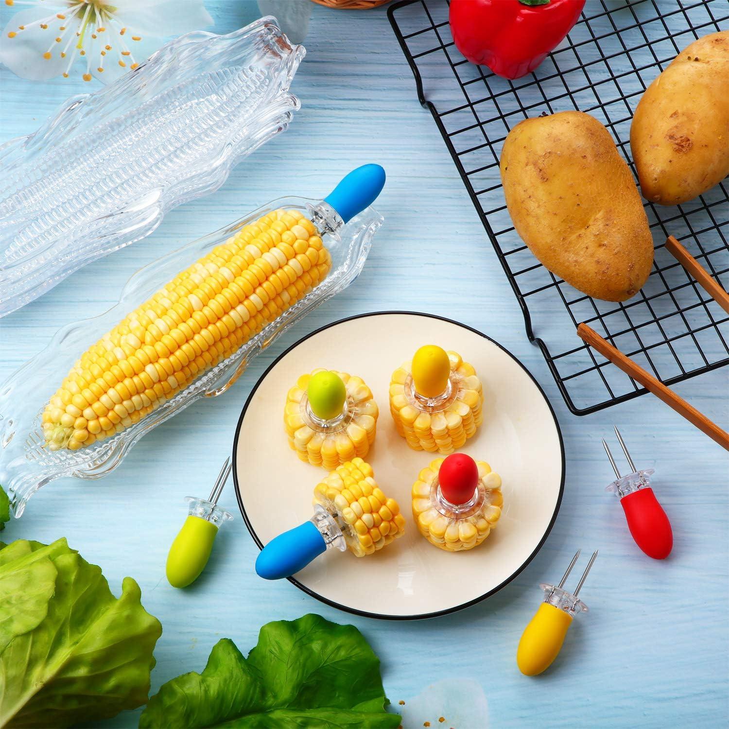 Juego de Utensilios para Maíz Nuenen - 4 Bandejas y 8 Soportes