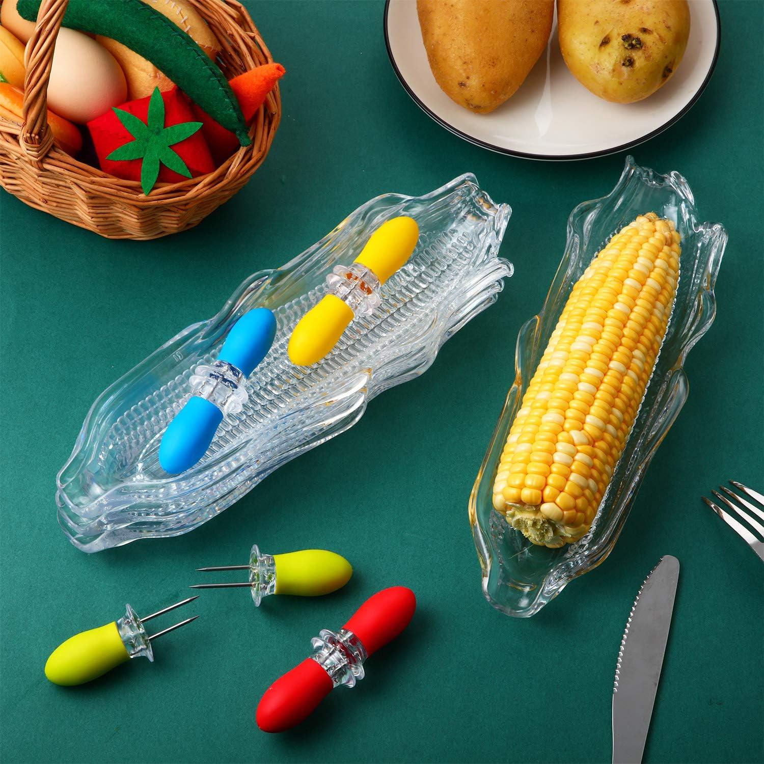 Juego de Utensilios para Maíz Nuenen - 4 Bandejas y 8 Soportes