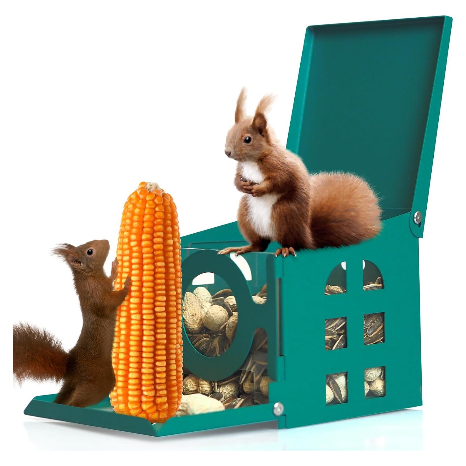 Comedero Colgante para Ardillas KLBWWA de Metal Resistente