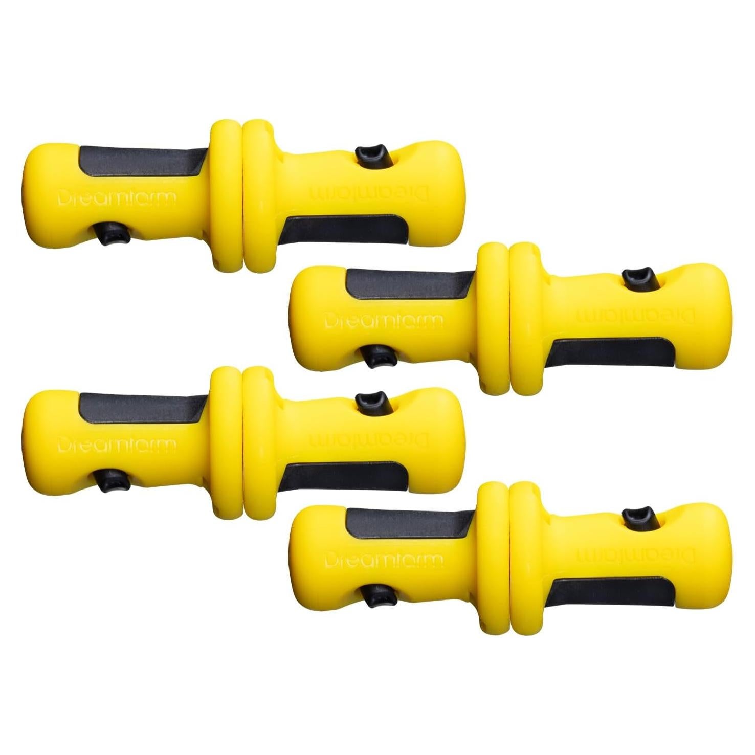 Soportes de Mazorcas Dreamfarm Lockorns Amarillo/Negro - 4 Pares