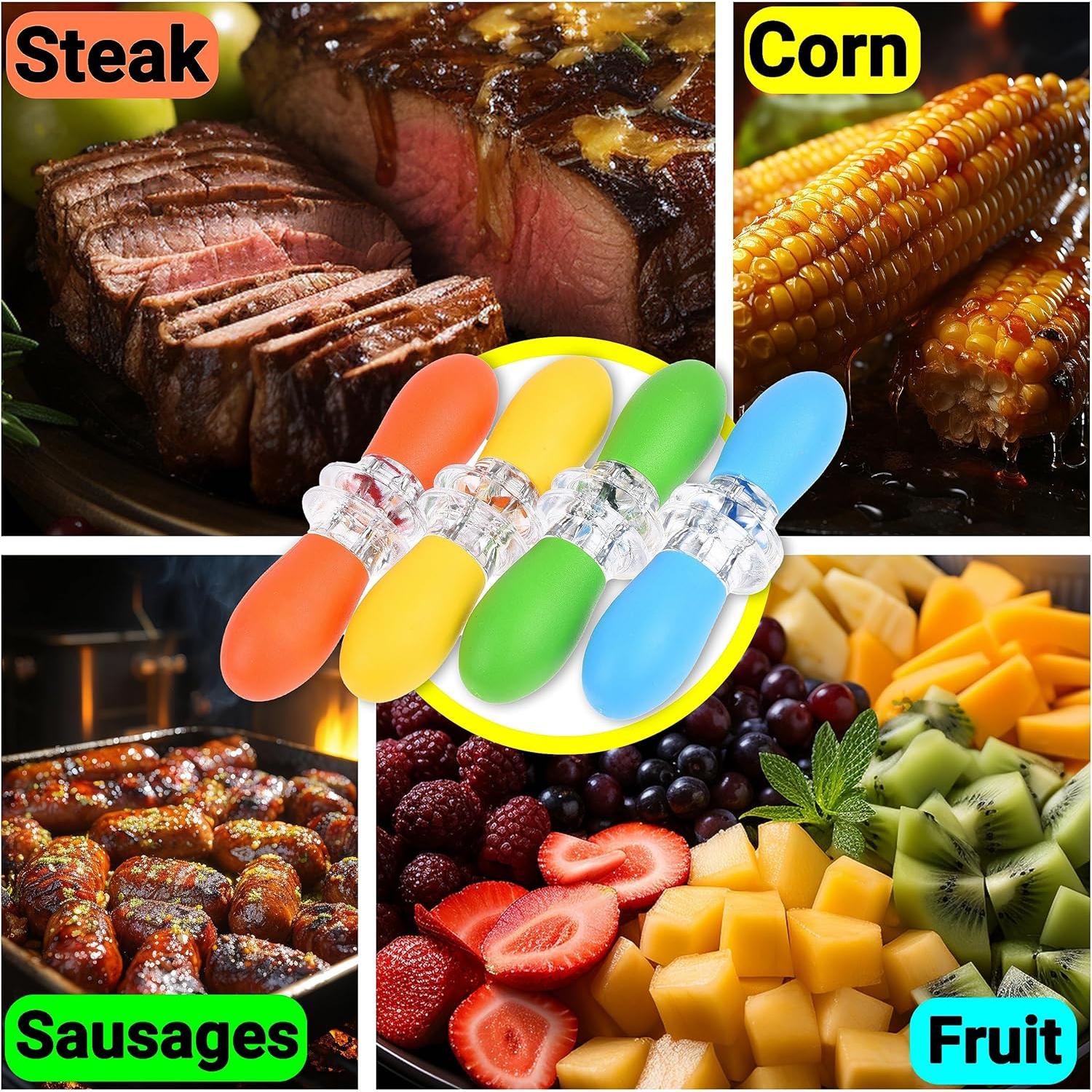 Soportes de Maíz Eco-Fused - 4 Pares Colores Vibrantes