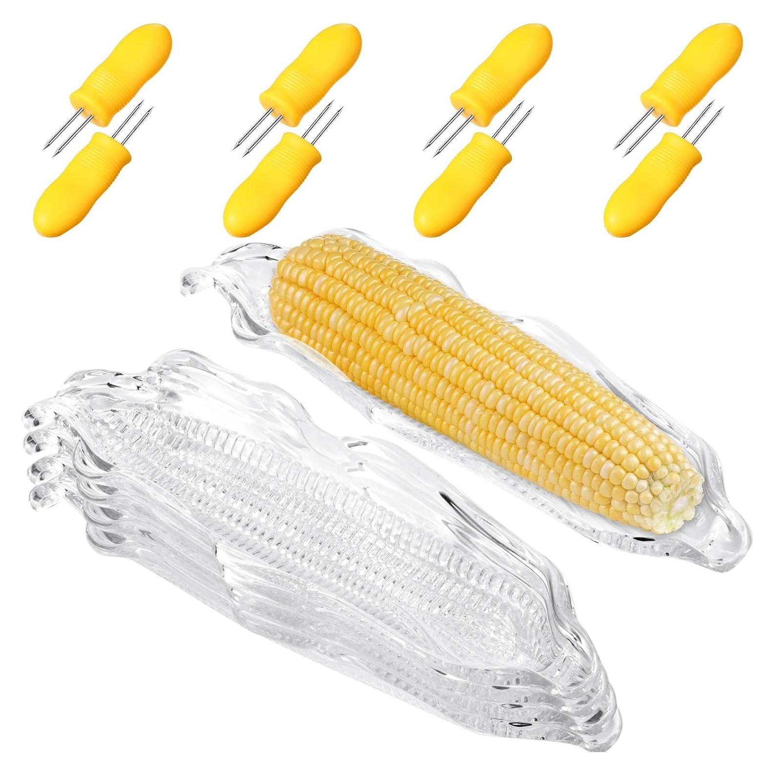 Juego de 12 Sujetadores de Mazorcas y Platos de Maíz Patelai