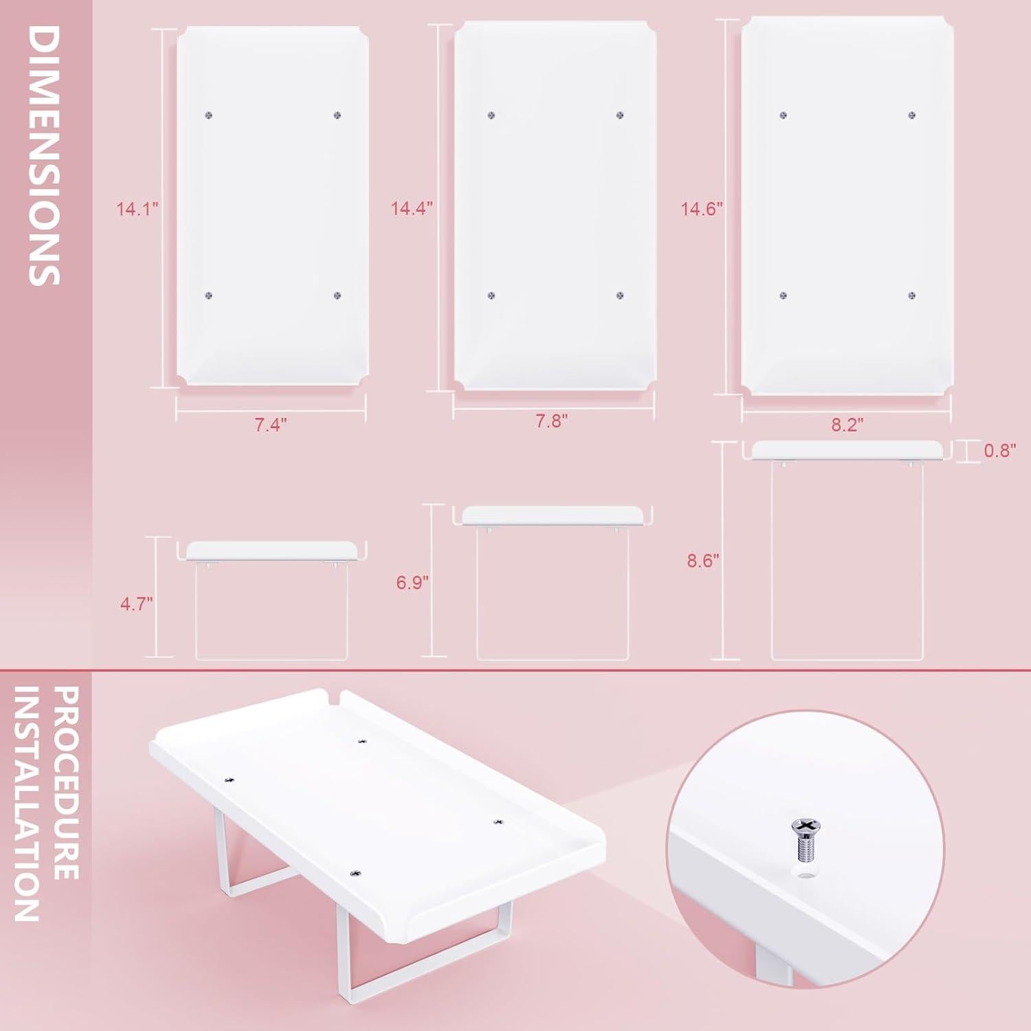 Soporte para Cupcakes Bakzon 3 Niveles Acrílico Blanco Hierro