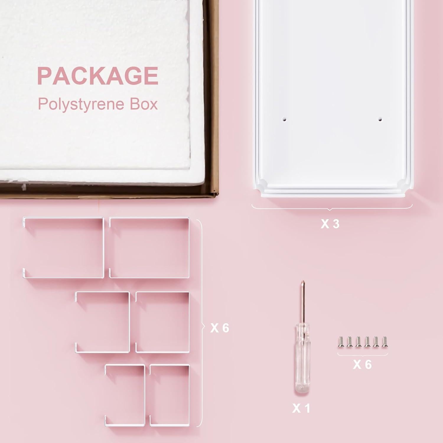 Soporte para Cupcakes Bakzon 3 Niveles Acrílico Blanco Hierro