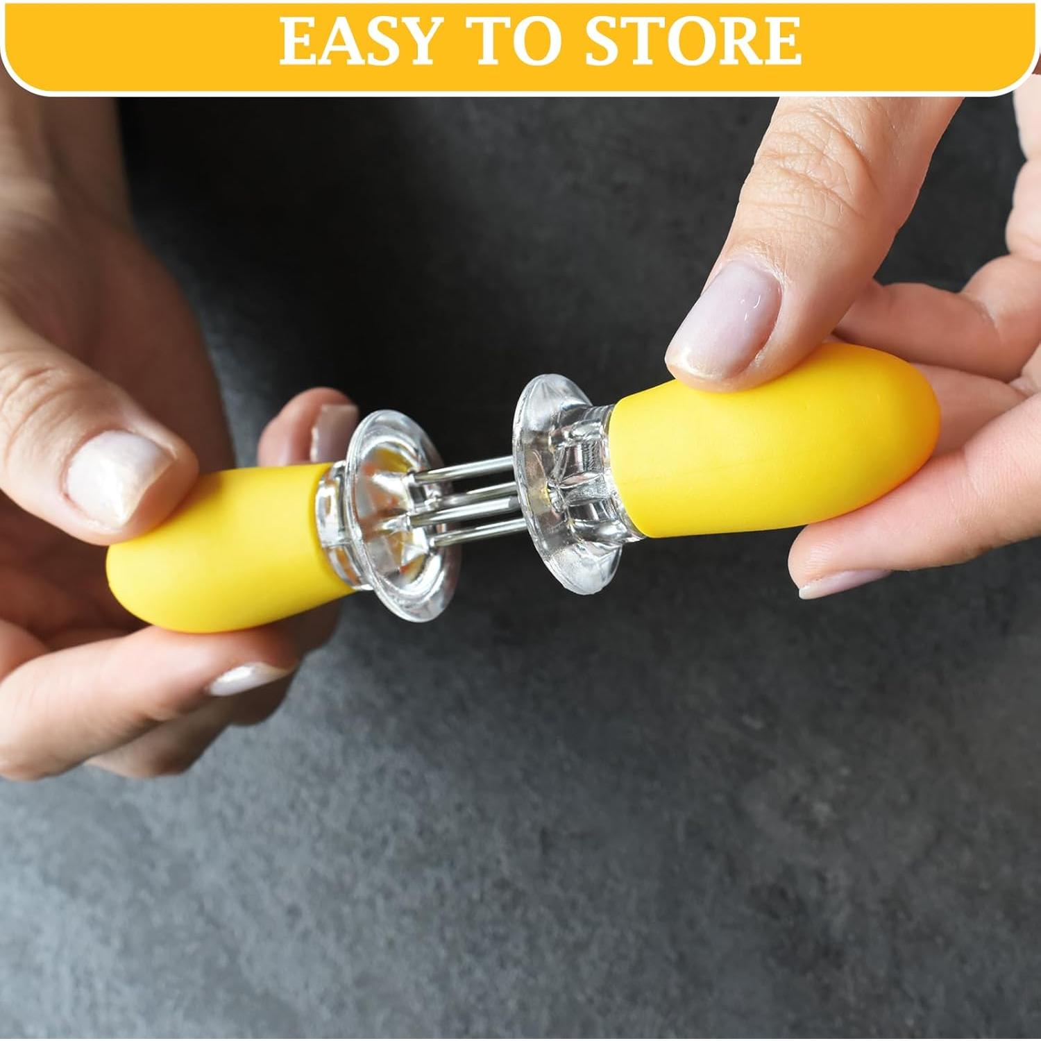 Juego de Platos de Cerámica Artcome con 8 Sujetadores para Mazorcas