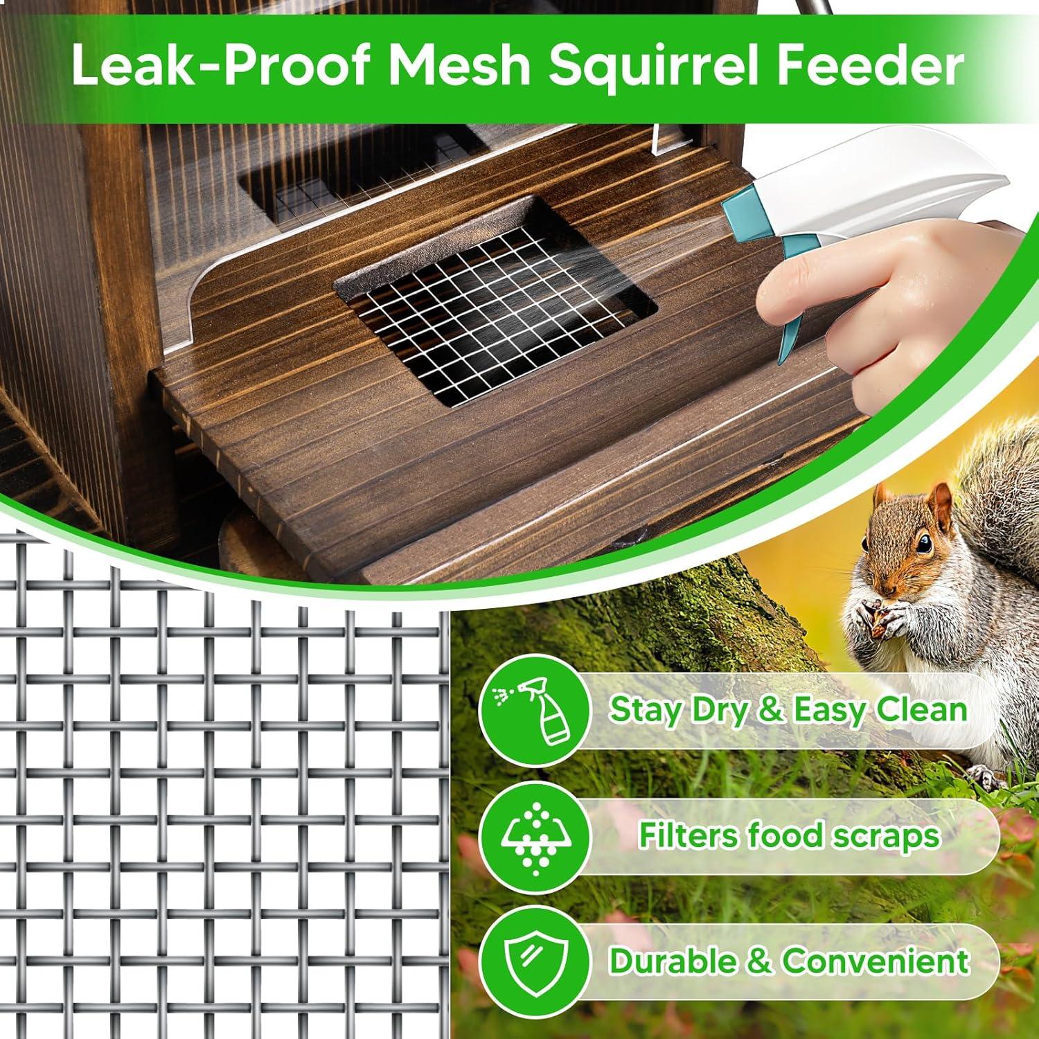 Comedero para Ardillas AFOROEOA con Agua y Madera 125ml