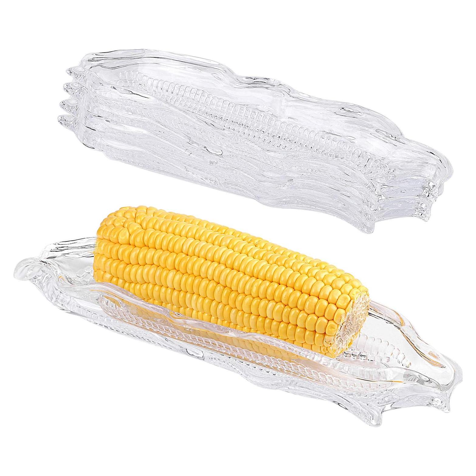 Bandejas Transparentes de Maíz Ruisita - 6 Unidades 26.8 cm