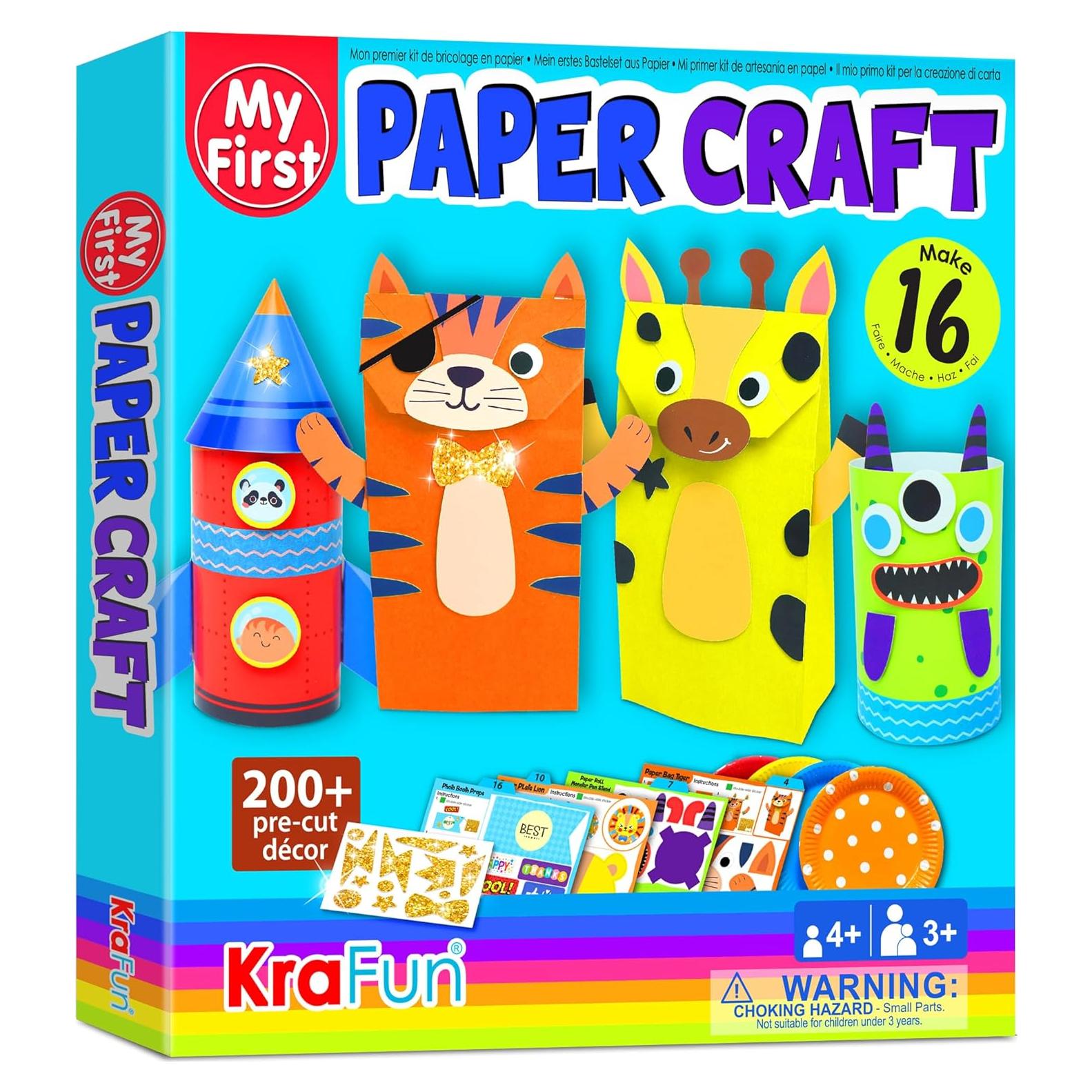 Kit de Manualidades de Animales KRAFUN para Niños 3-8 Años