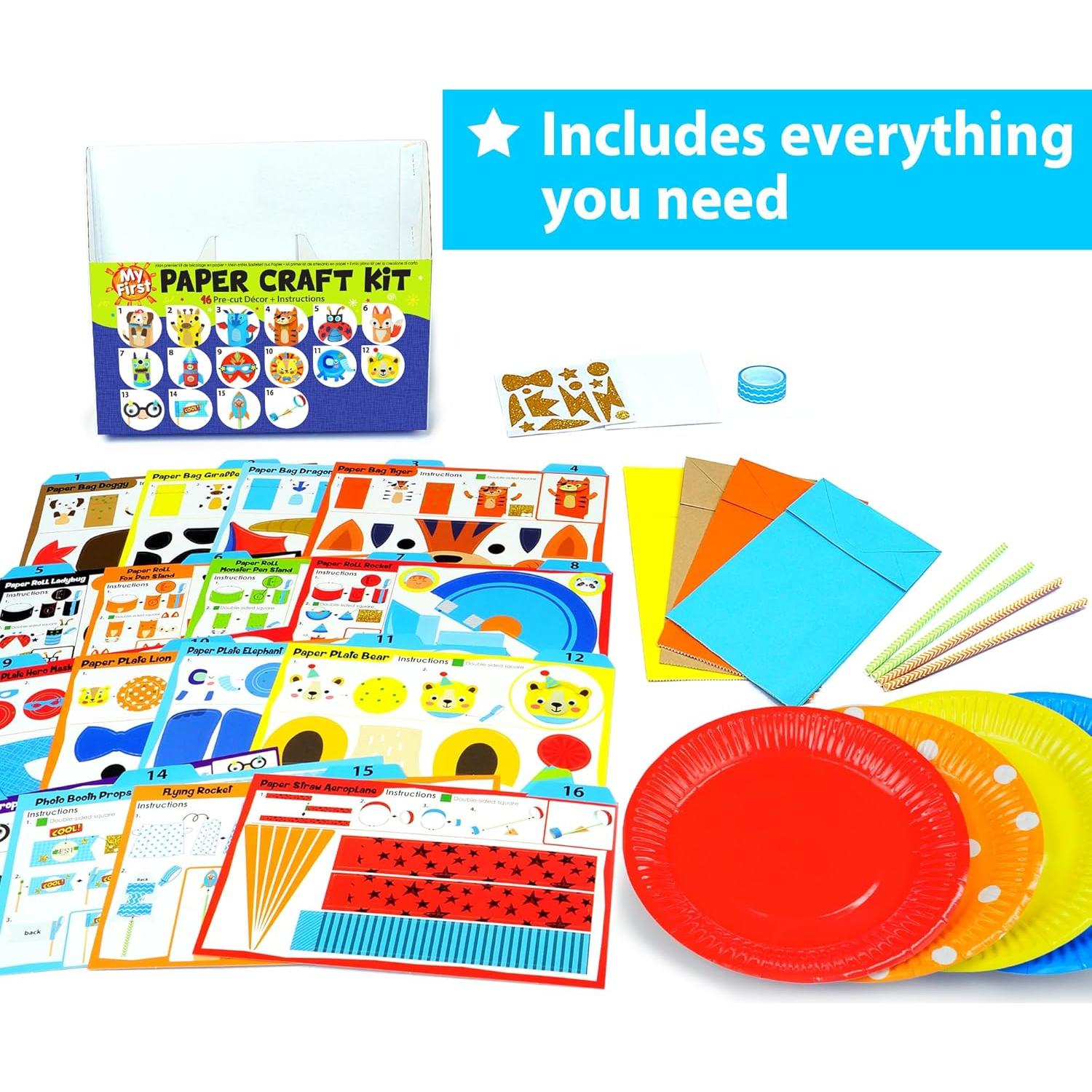 Kit de Manualidades de Animales KRAFUN para Niños 3-8 Años