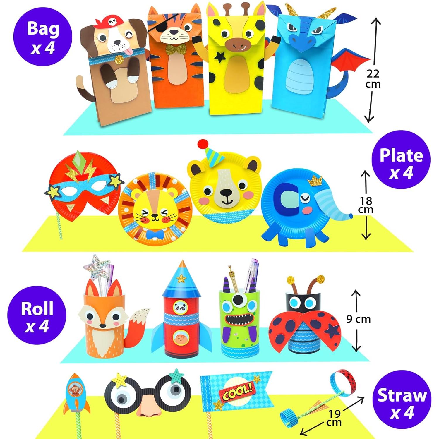 Kit de Manualidades de Animales KRAFUN para Niños 3-8 Años