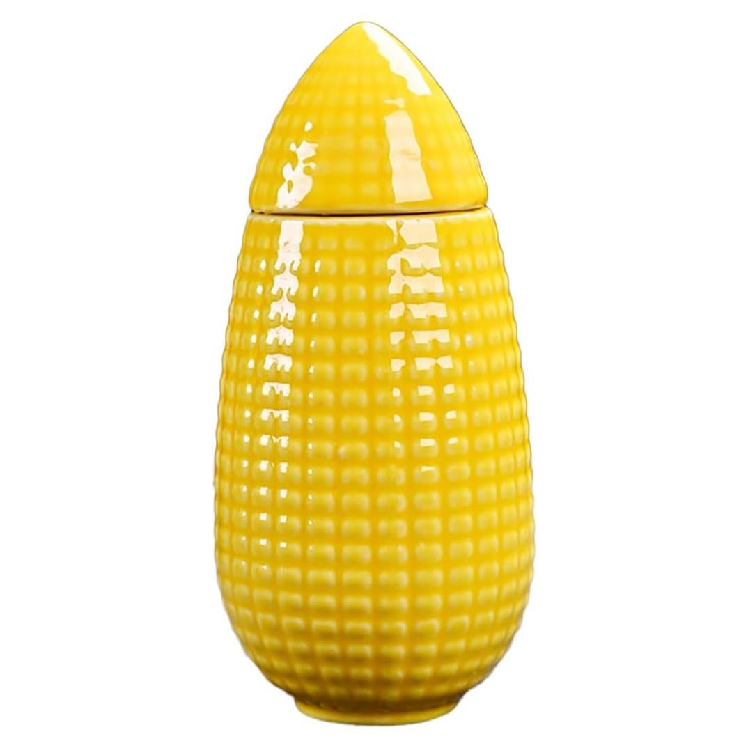 Tarro de Cerámica en Forma de Maíz KISWIAR 40g Amarillo