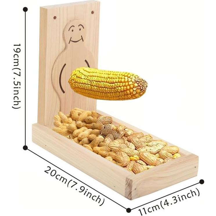 Alimentador de Ardillas CEDAR ALPHA Orgulloso Hombre Madera