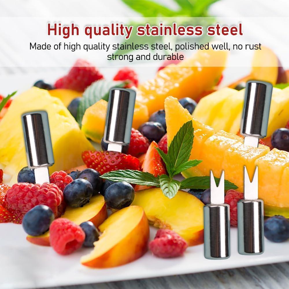 10 Sujetadores de Mazorcas de Maíz ZORZA Acero Inoxidable