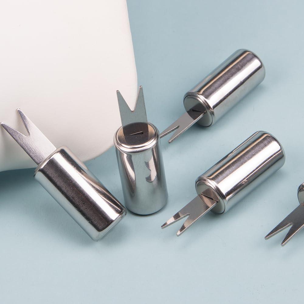 10 Sujetadores de Mazorcas de Maíz ZORZA Acero Inoxidable