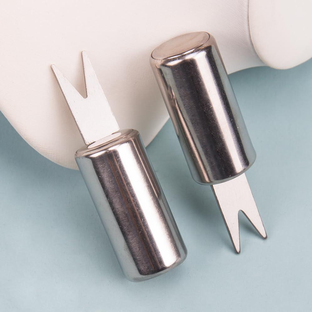 10 Sujetadores de Mazorcas de Maíz ZORZA Acero Inoxidable