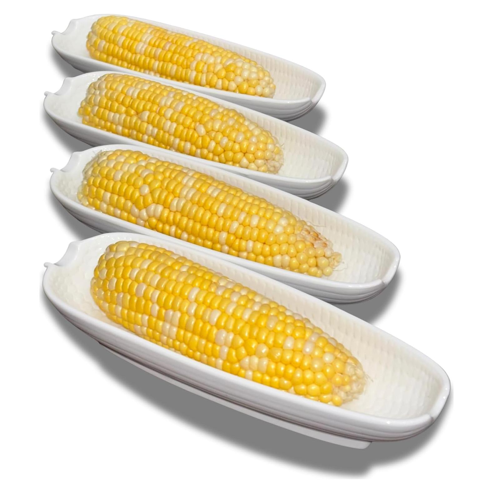 Juego de 4 Platos de Mazorca Cera Cuties 22.4 cm Antideslizantes