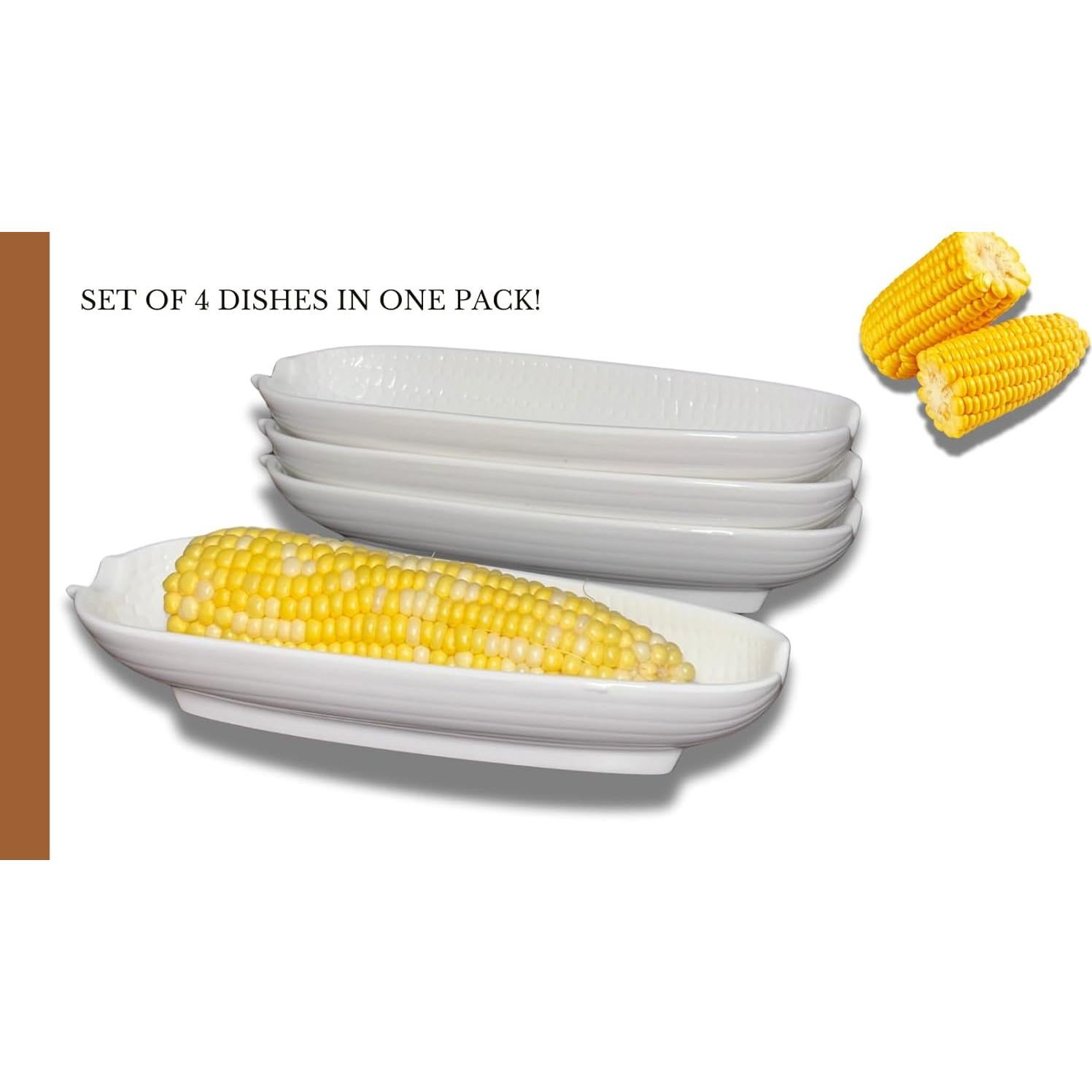 Juego de 4 Platos de Mazorca Cera Cuties 22.4 cm Antideslizantes