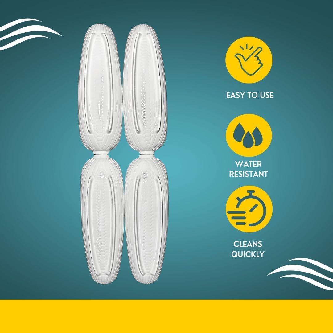 Juego de 4 Platos de Mazorca Cera Cuties 22.4 cm Antideslizantes