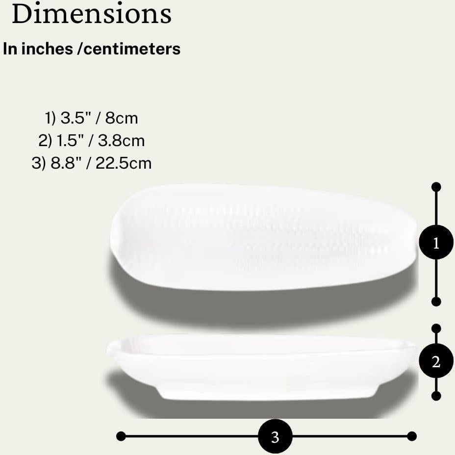 Juego de 4 Platos de Mazorca Cera Cuties 22.4 cm Antideslizantes