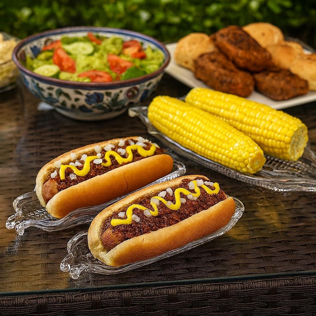 Set de 4 Platos de Maíz HIC Kitchen, Sin BPA, 26.67 cm