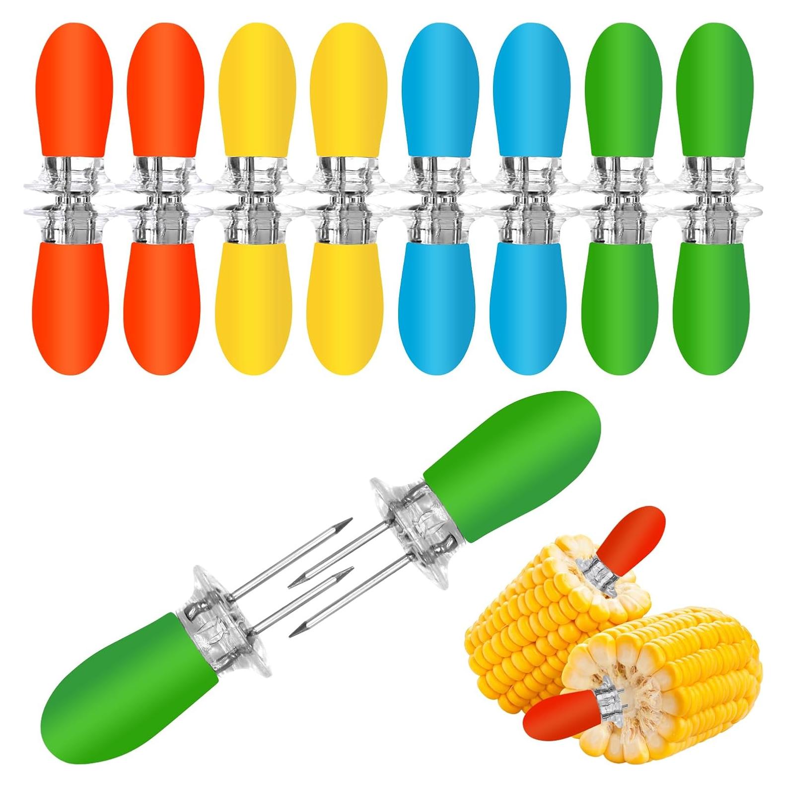 16 Piezas Sujetadores de Maíz Acero Inoxidable ZMFeng