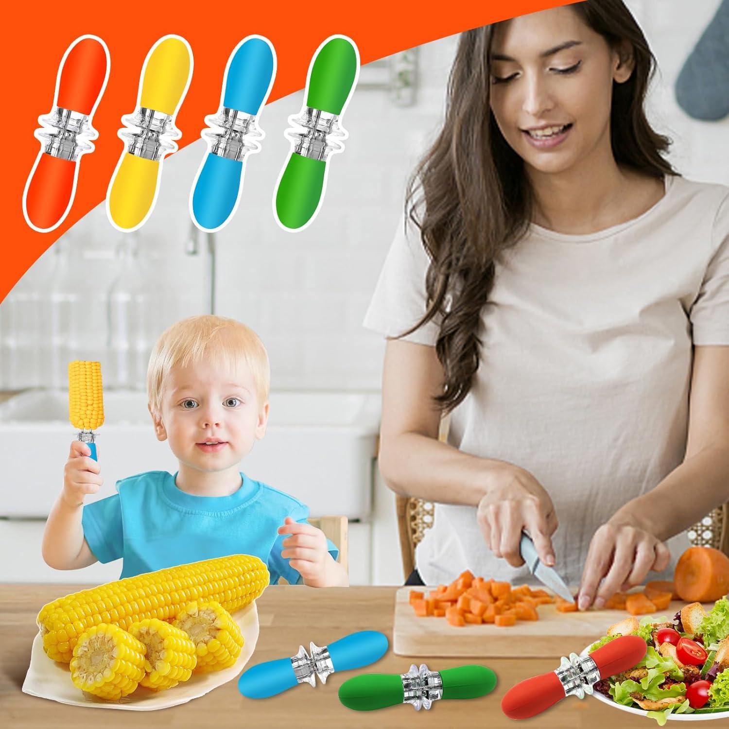 16 Piezas Sujetadores de Maíz Acero Inoxidable ZMFeng